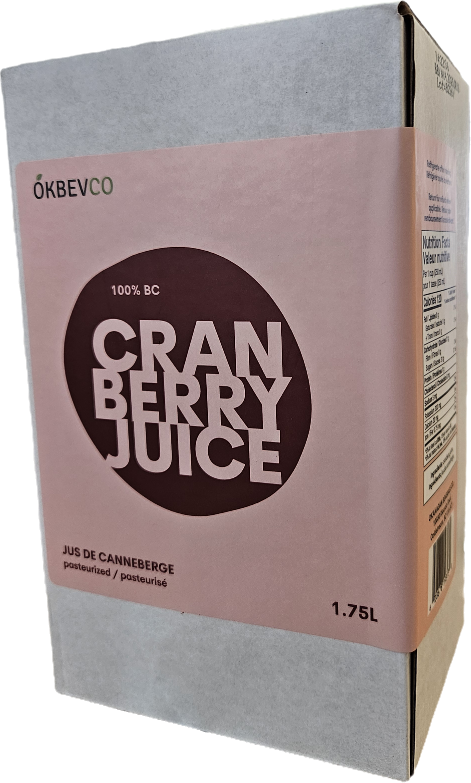 Cranberry Juice 1.75L (Case of 8 Boxes) – Okanagan Beverage Co